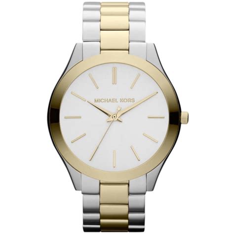 michael kors slim runway olive tone watch|Michael Kors black runway watch.